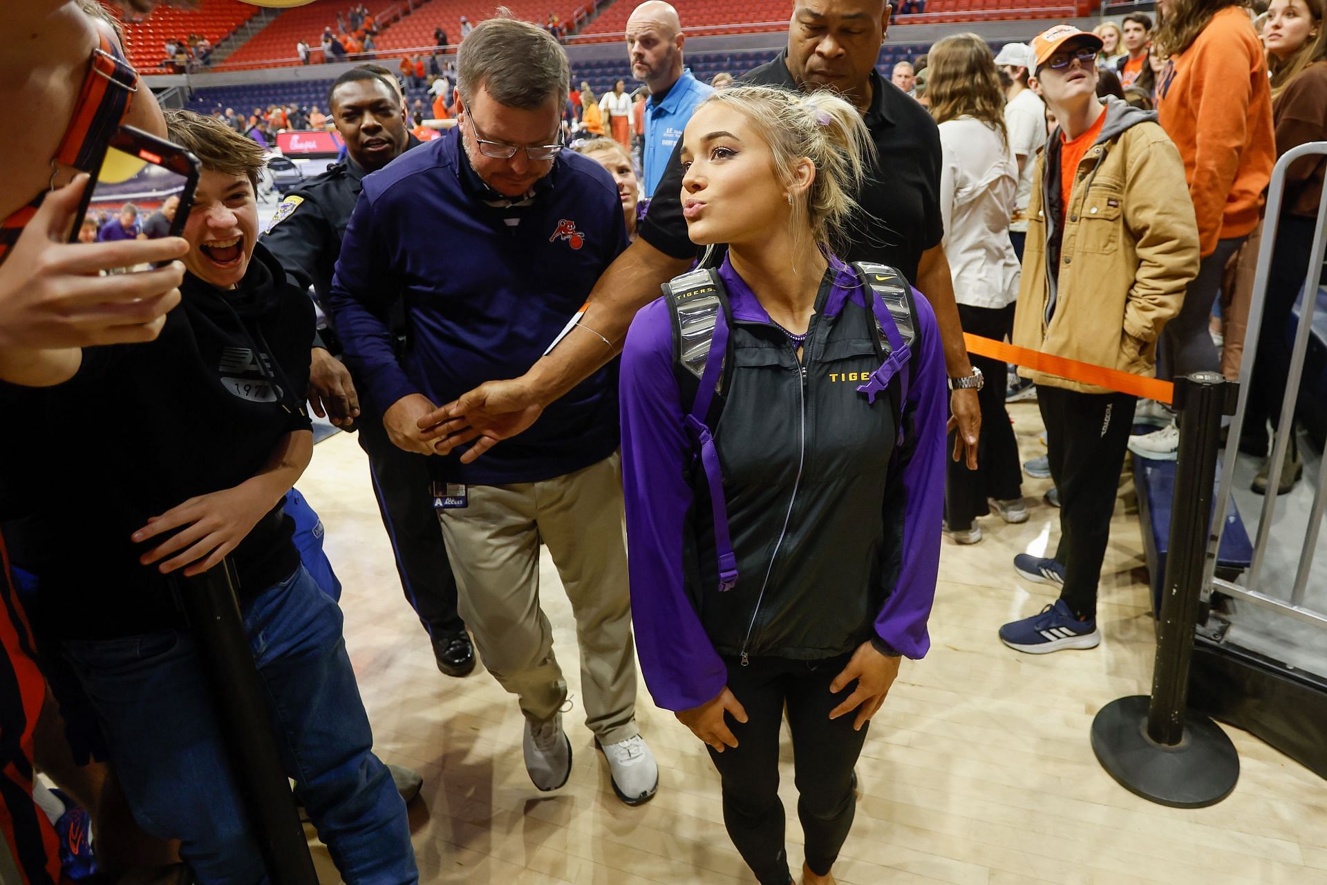 Olivia Dunne with the LSU Tigers