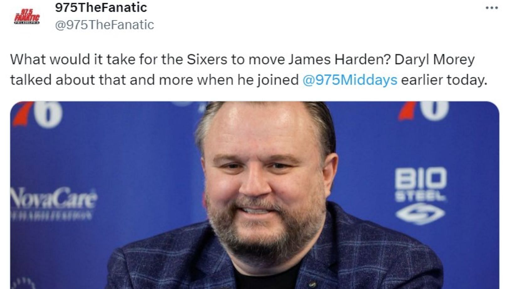 Look for Sixers president Daryl Morey to package 23rd pick in move