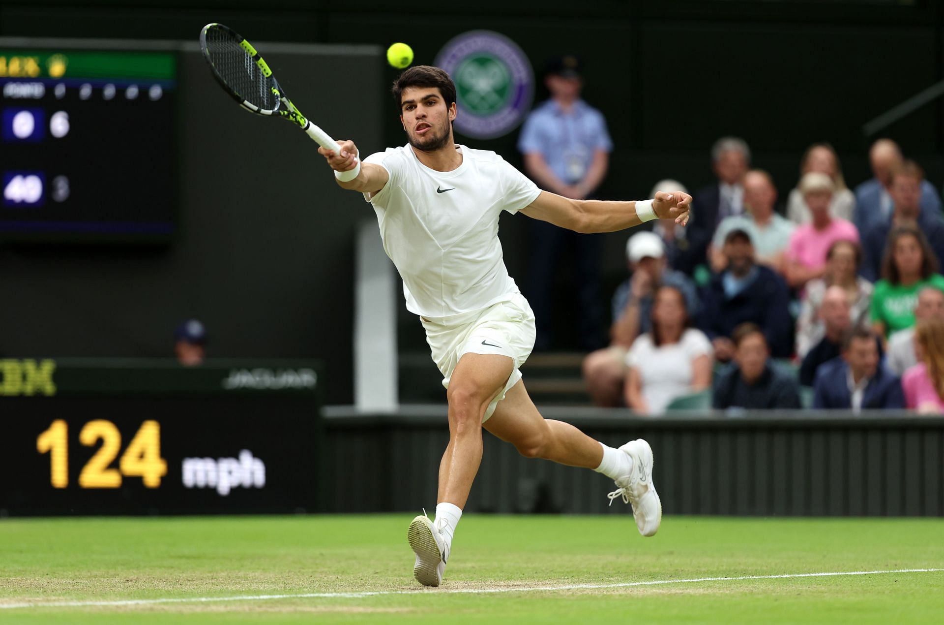 Carlos Alcaraz at the 2023 Wimbledon Championships.