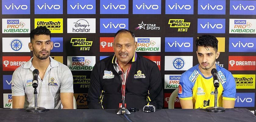 Ashan Kumar (center) was the head coach of Tamil Thalaivas in the last PKL season