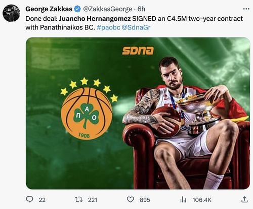 SDNA's Georgis Zakkas reports Juancho Hernangomez's return to Europe.