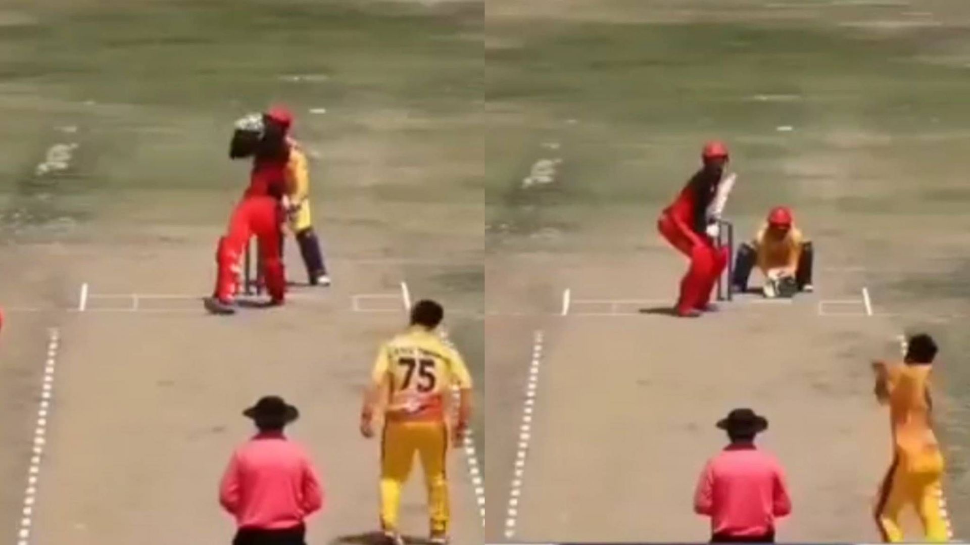 Amir Zazai conceded almost a half-century in 1 over (Image: Twitter)