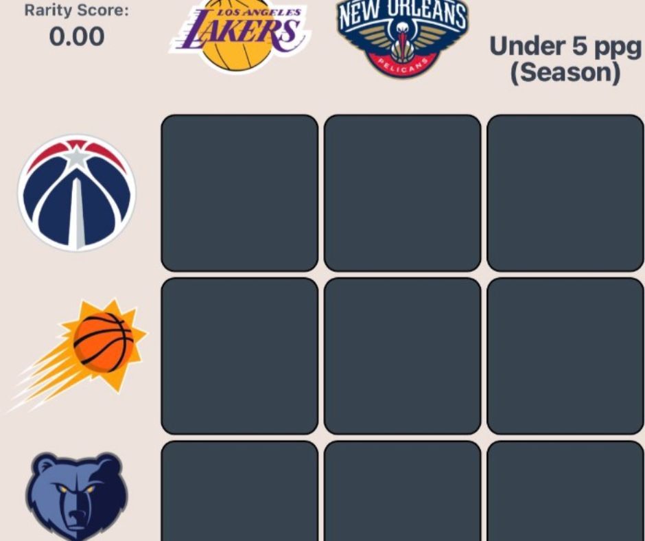 July 30 NBA HoopGrids