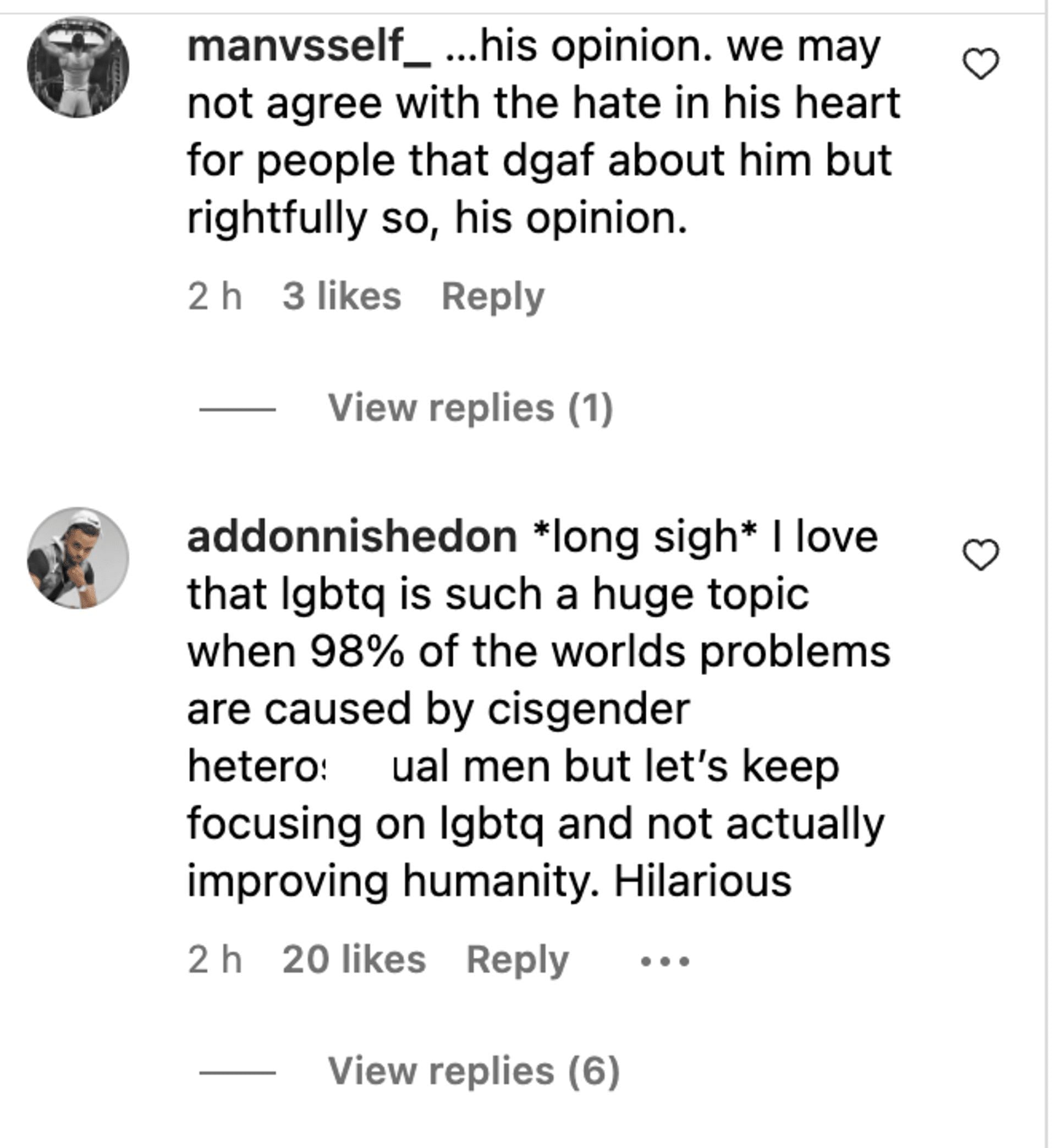 Social media users bashed the reality star as he poured in his thoughts about transgender children and LGBTQ+ kids. (Image via Instagram)