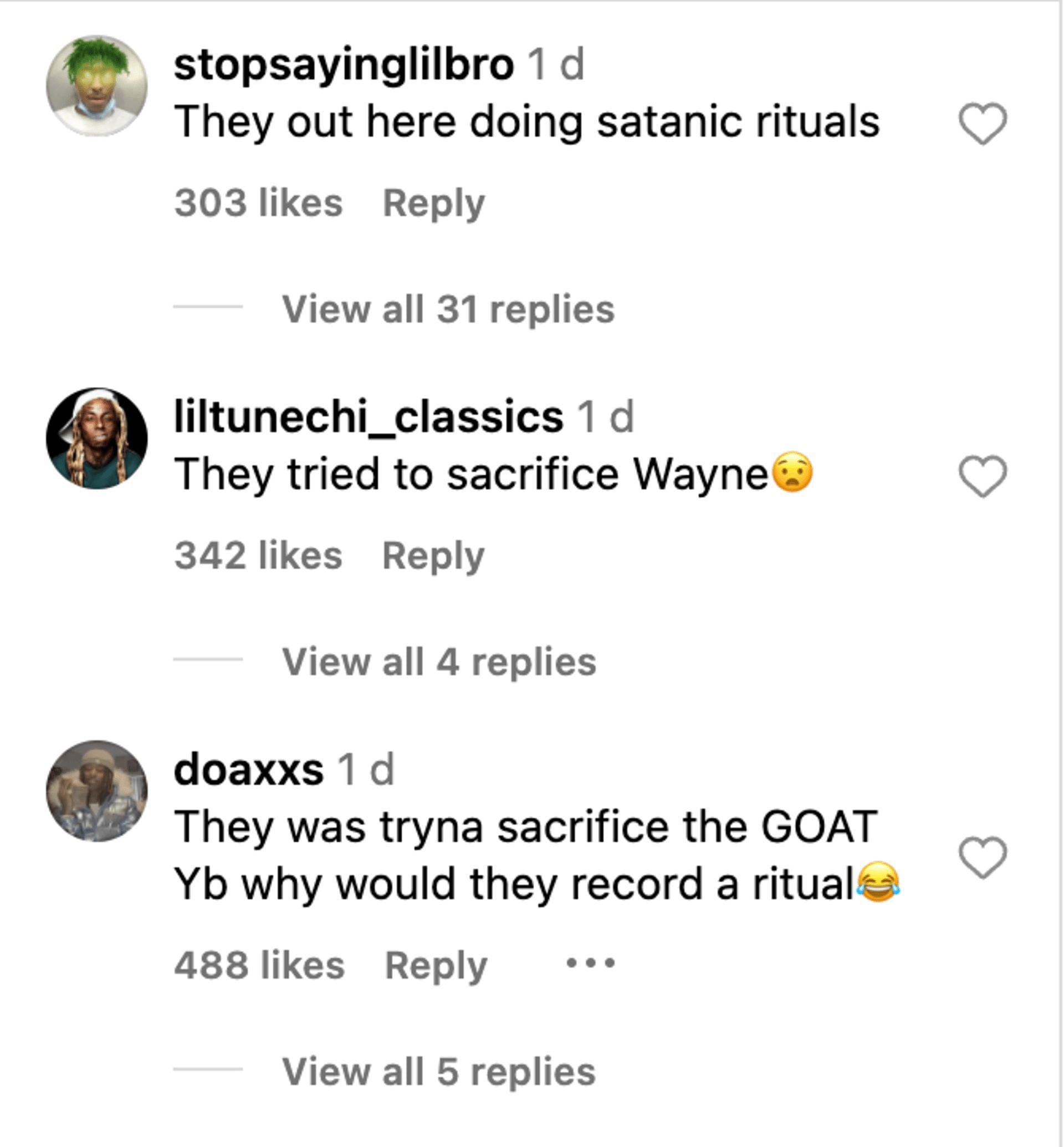 Social media users reacted to the rapper&#039;s attorney&#039;s request of excluding the evidence of the goat sacrifice video. (Image via @Rap/ Instagram)