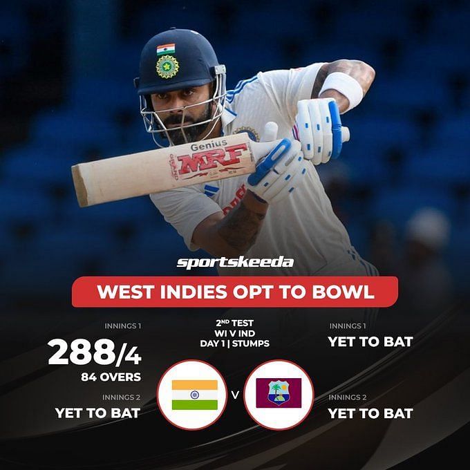 5 Records That Were Broken On Day 1 Of The Second Test Between WI And IND