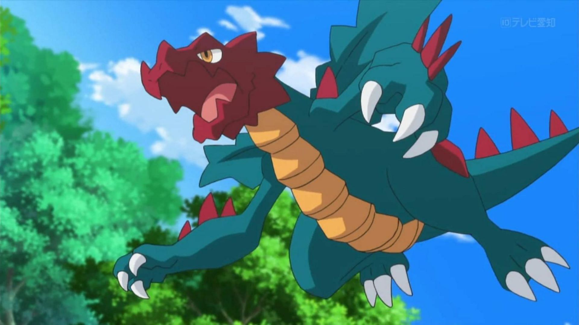 Druddingon as it appears in the anime (Image via The Pokemon Company)