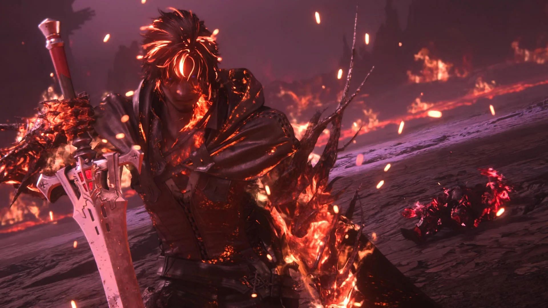 Defeat the Infernal Shadow to get rewards in Final Fantasy 16 (Image via Square Enix)