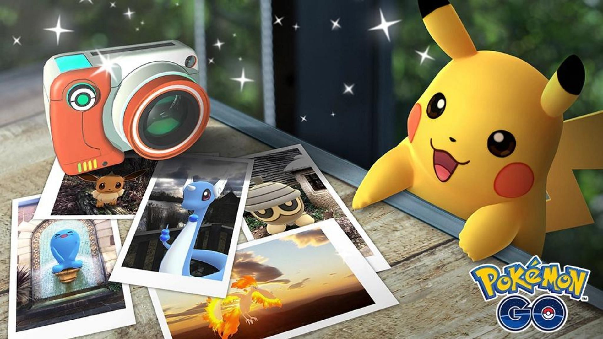 Pikachu taking Snapshot in Pokemon GO