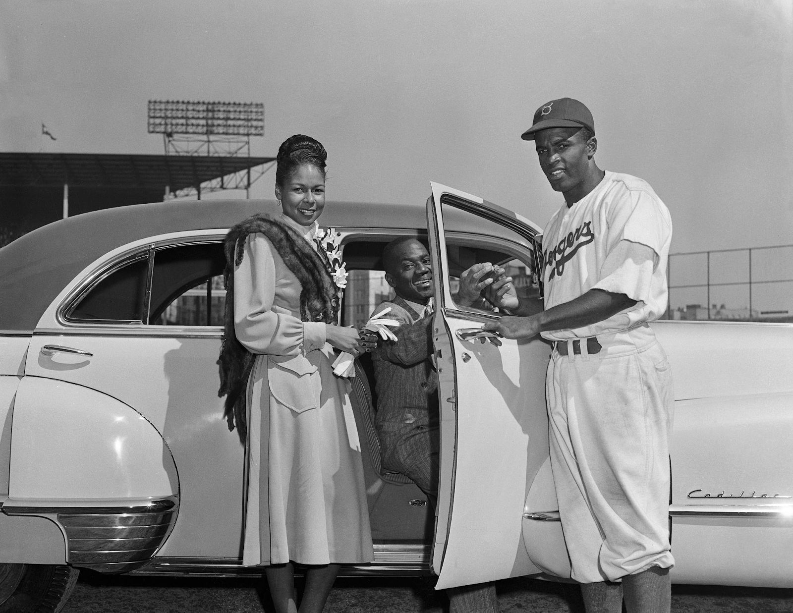 Jackie and his wife Rache Robinson