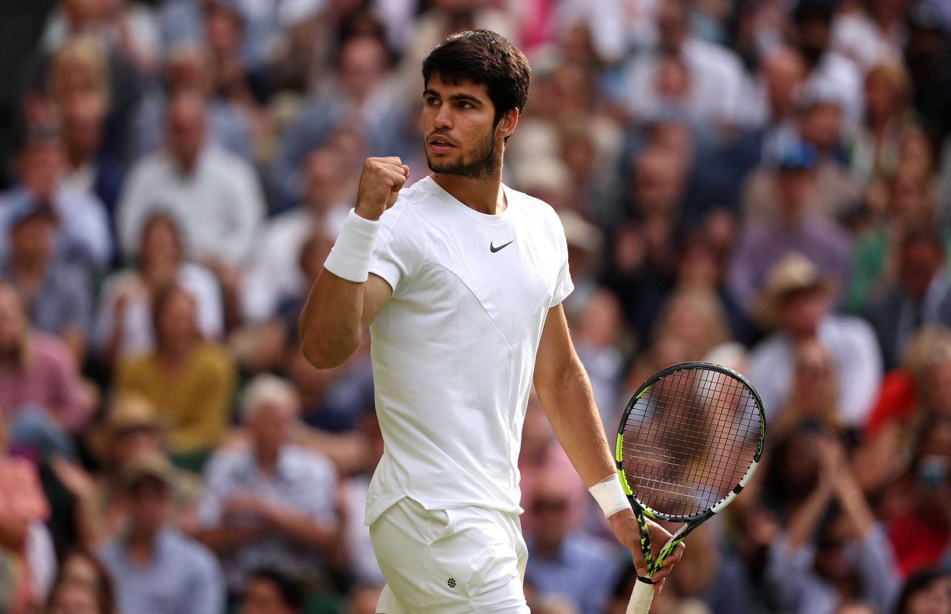 Carlos Alcaraz during Wimbledon 2023 final