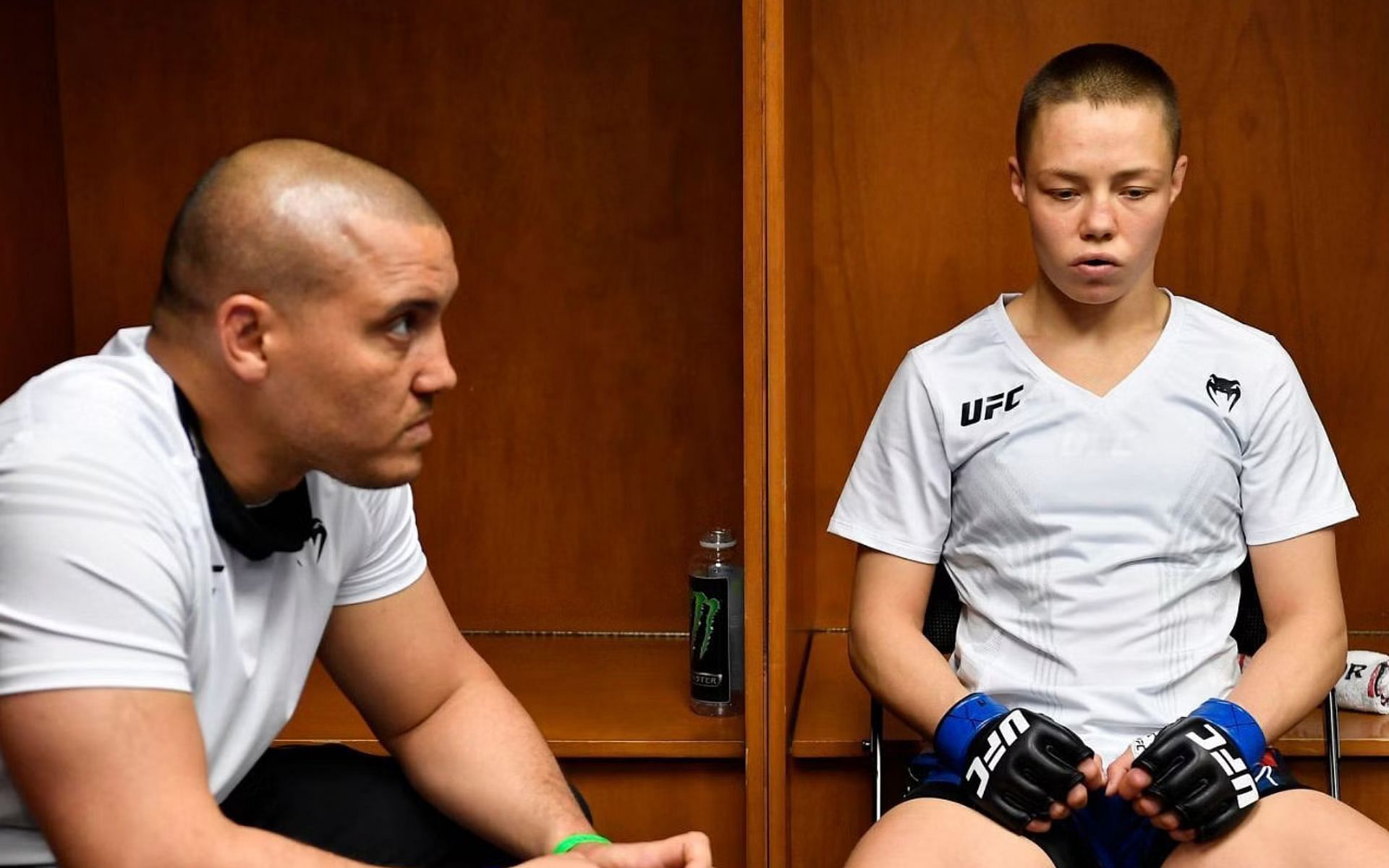 Pat Barry (left) and Rose Namajunas (right) [Image credits: @MMAFighting on Twitter]