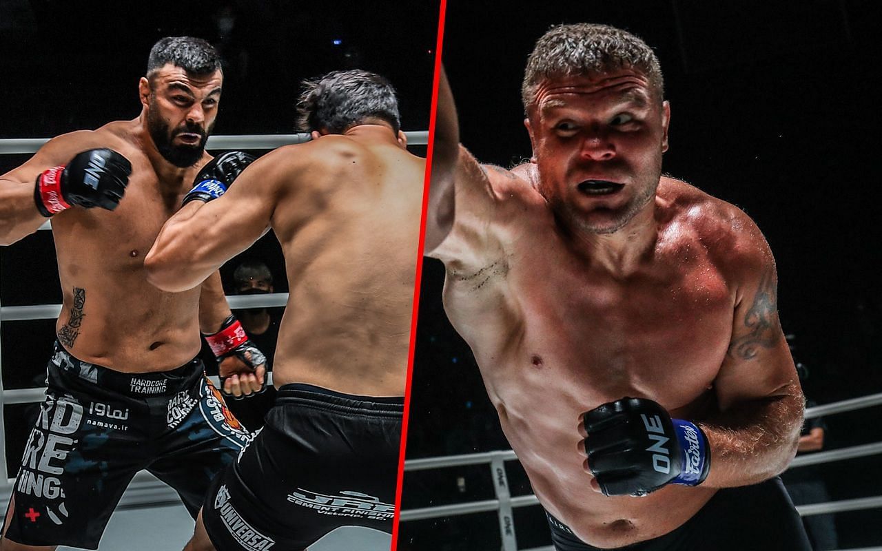 Amir Aliakbari (Left) is chasing a rematch with Anatoly Malykhin (Right)