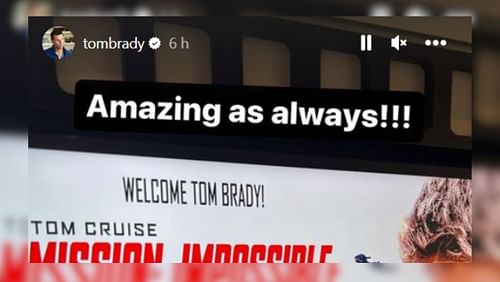 Brady's three-word review for Mission: Impossible's latest installment.