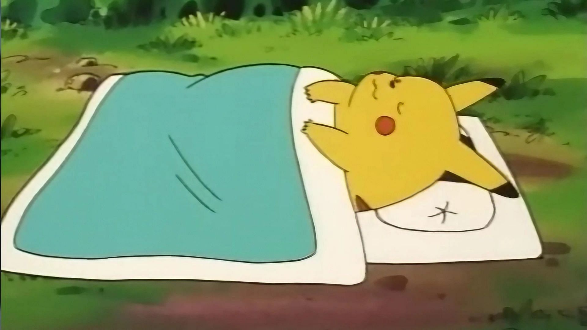 Pikachu sleeping
