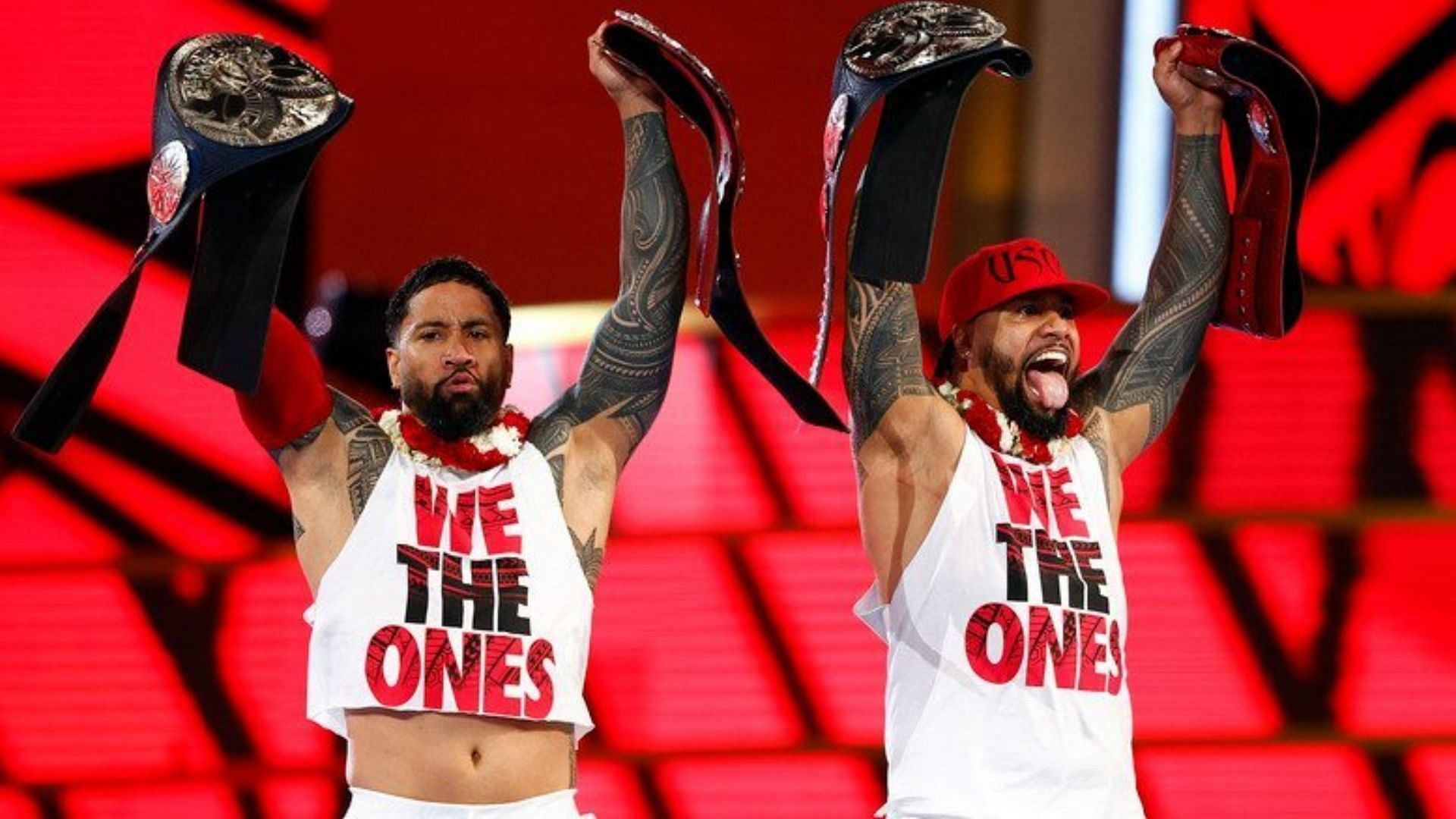 The Usos as Undisputed WWE Tag Team Champions.