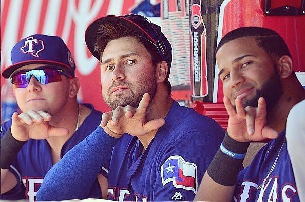 Joey Gallo with his team members