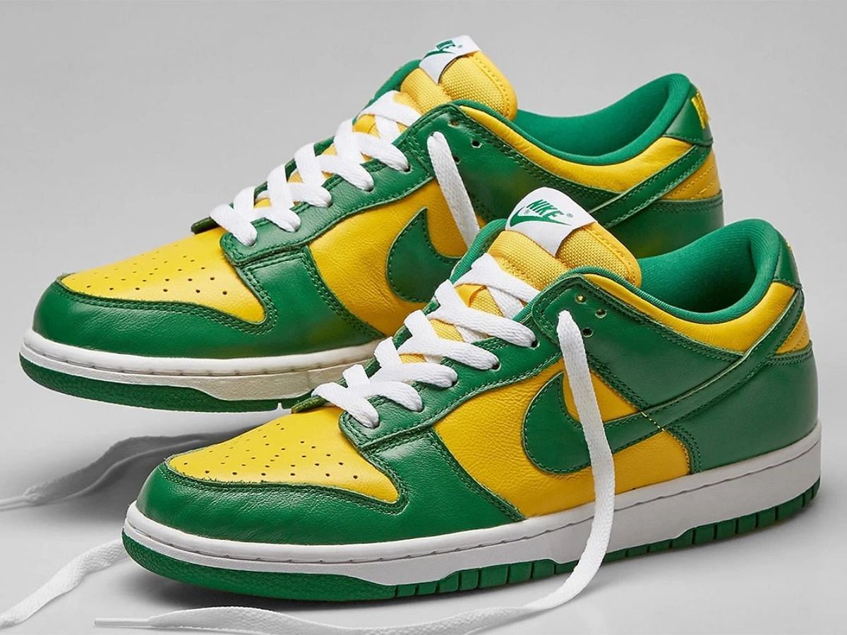 Nike Dunk Low shoes (Image via Twitter/@sneakervisionz)