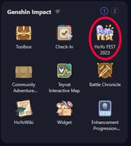 This is the button you should be looking for on HoYoLAB (Image via HoYoverse)