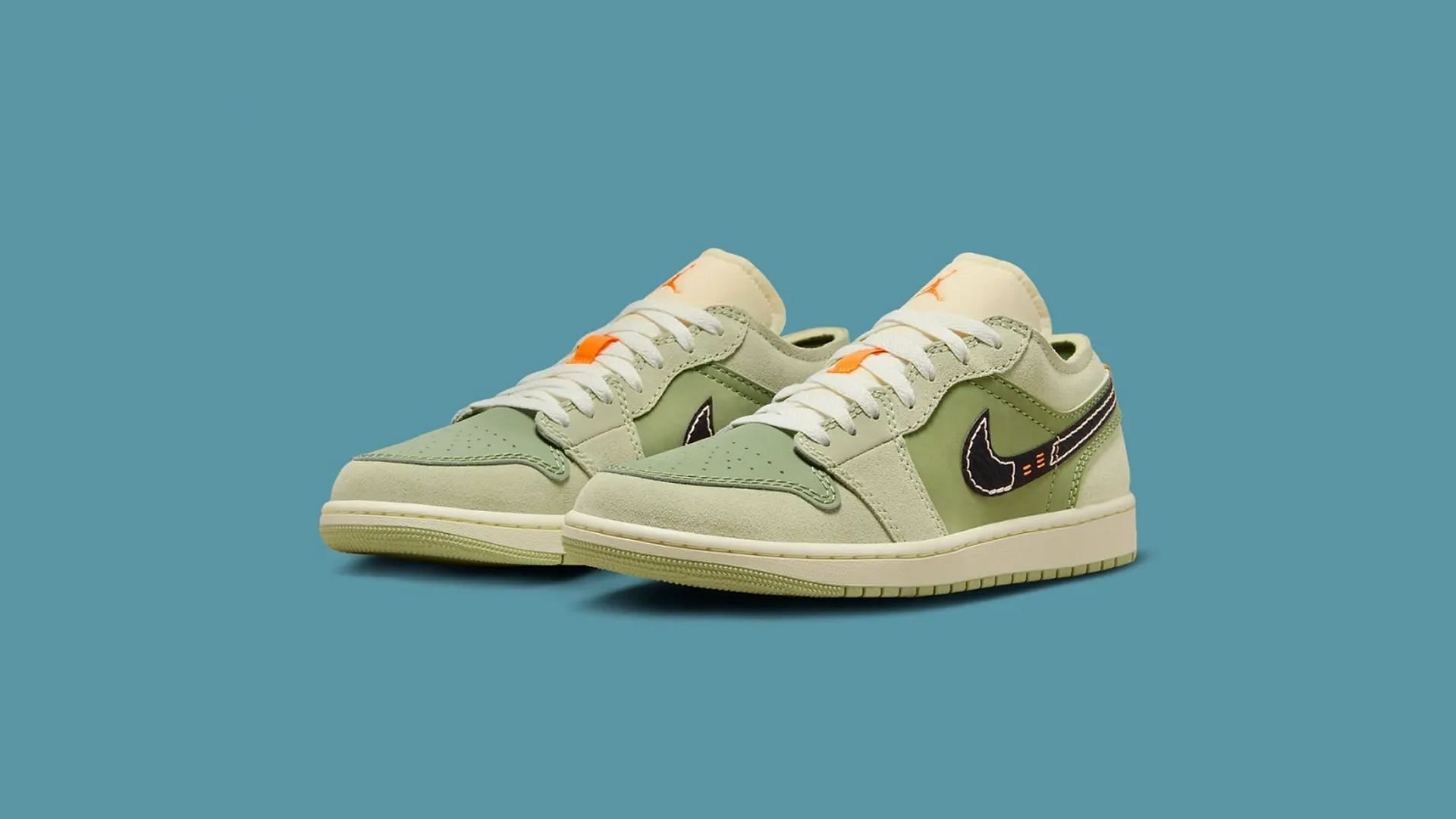 Nike Air Jordan 1 Low Craft &quot;Light Olive&quot; sneakers (Image via Nike)