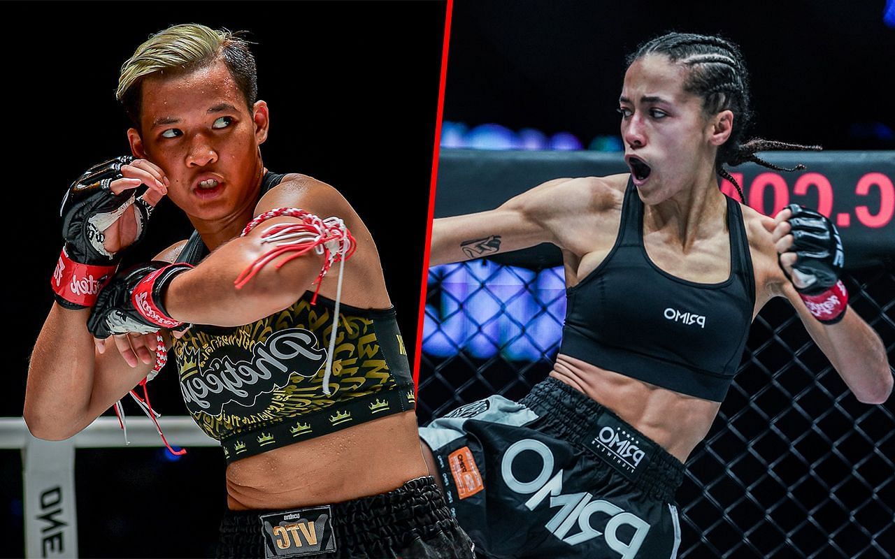 Phetjeeja (L) and Lara Fernandez (R) | Image credit: ONE Championship