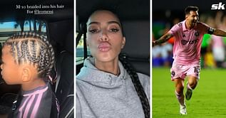 Kim Kardashian's son gets M-10 braided into his hair as special tribute to Inter Miami captain Lionel Messi