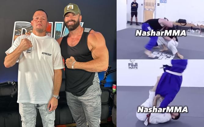 Watch: When Bradley Martyn, YouTuber who claims he can beat Nate Diaz in a street fight, got thrown around the mat by a brown belt