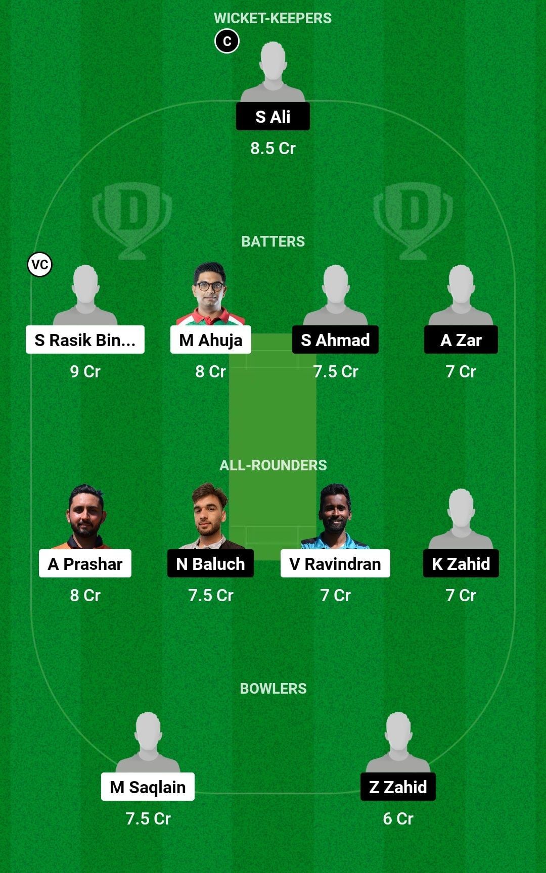 Dream11 Team for Hungary vs Sweden - ECI Hungary 2023.