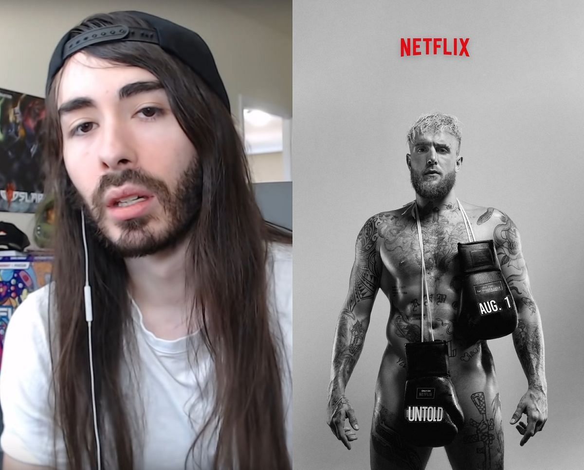 MoistCr1TiKaL calls out Netflix for collaborating with Jake Paul (Image via Sportskeeda)