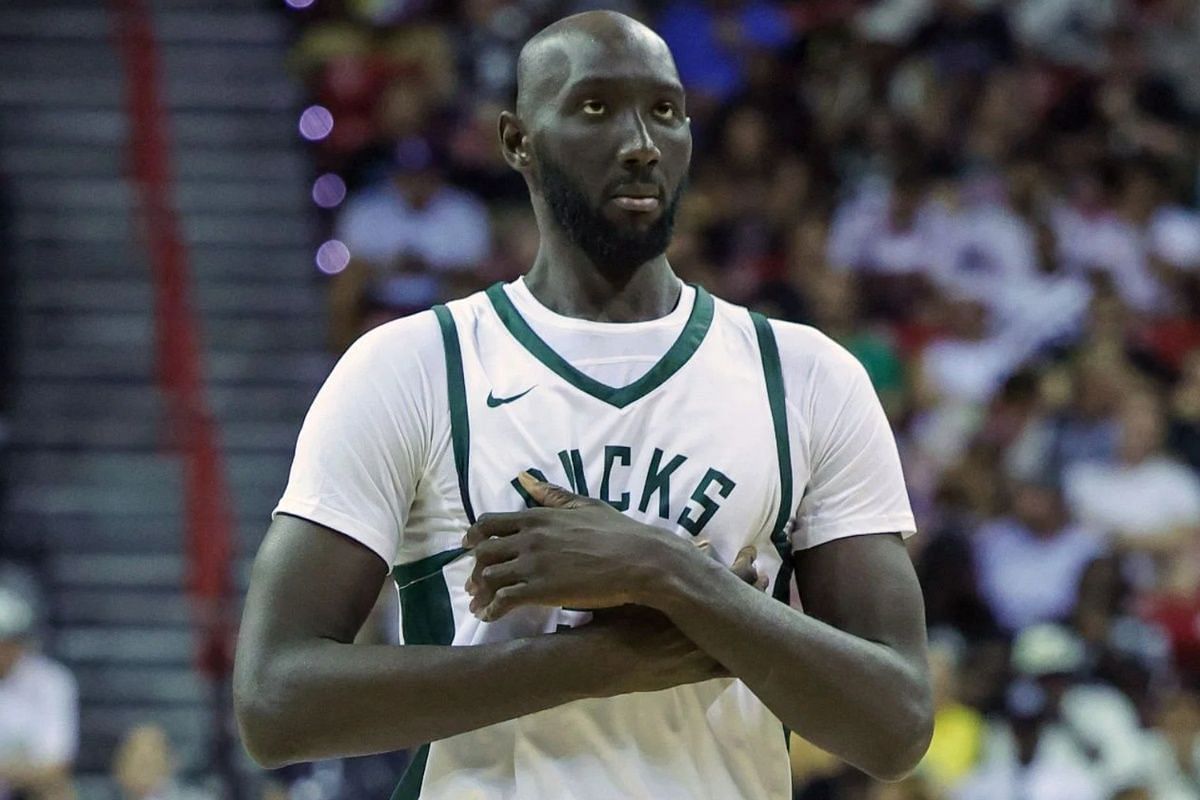 Tacko Fall currently plays for the Milwaukee Bucks in the 2023 NBA Summer League.