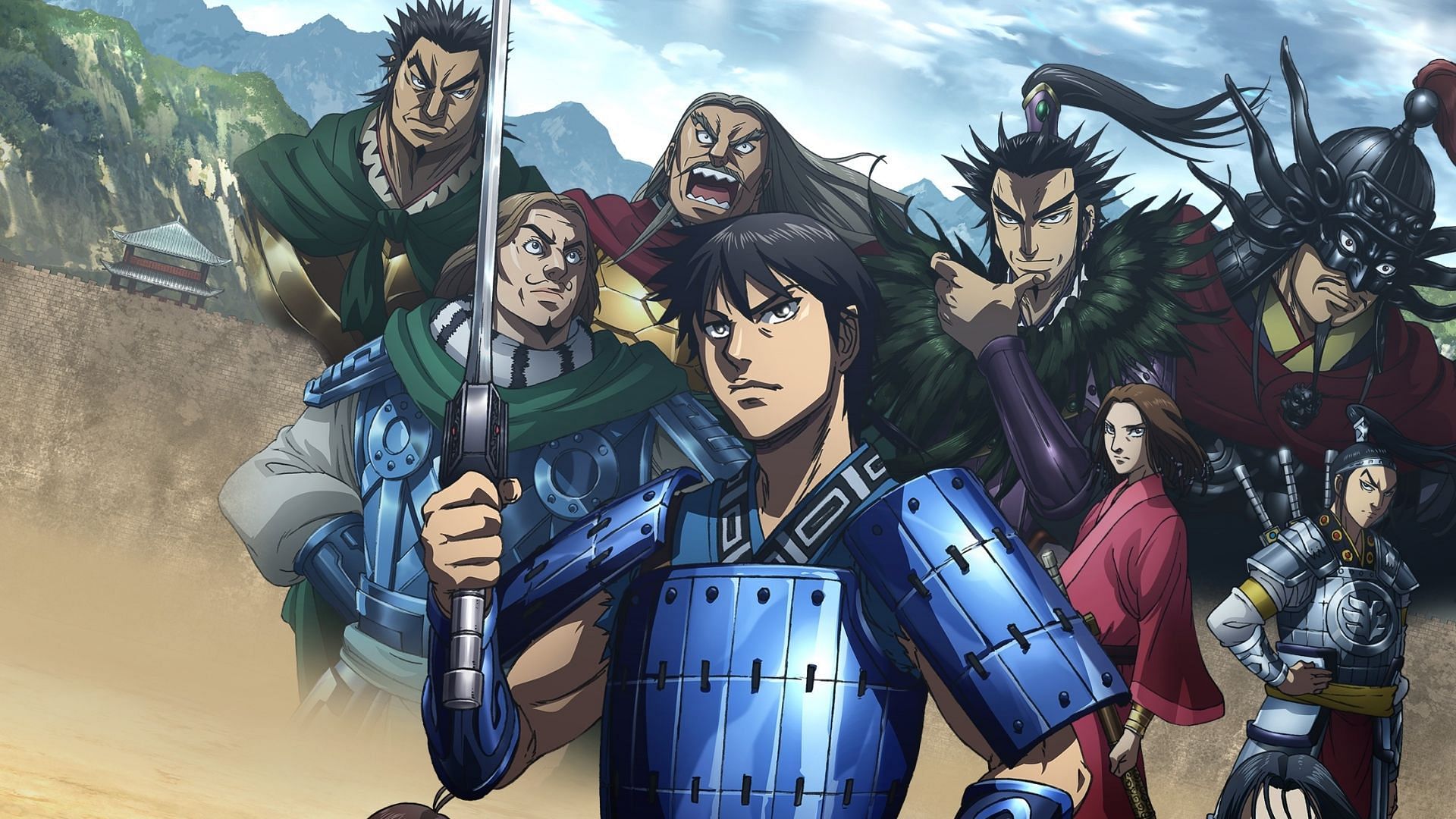 Kingdom anime poster (Image Via Sportskeeda)