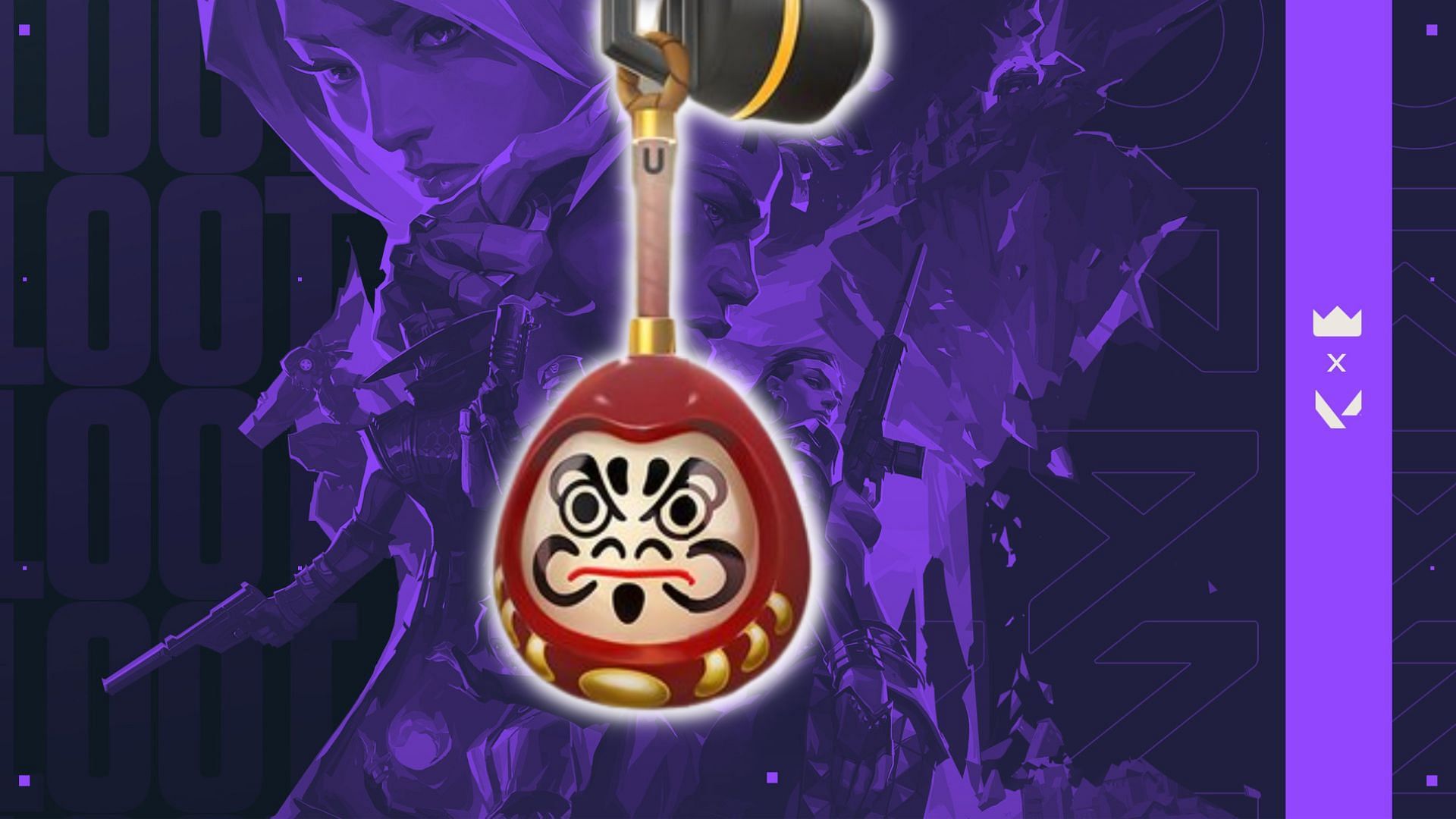 Daruma Charm gun buddy in Valorant (Image via Sportskeeda)