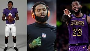 LeBron James drops one-word reaction on Lamar Jackson connecting with Odell Beckham Jr. for TD in training camp