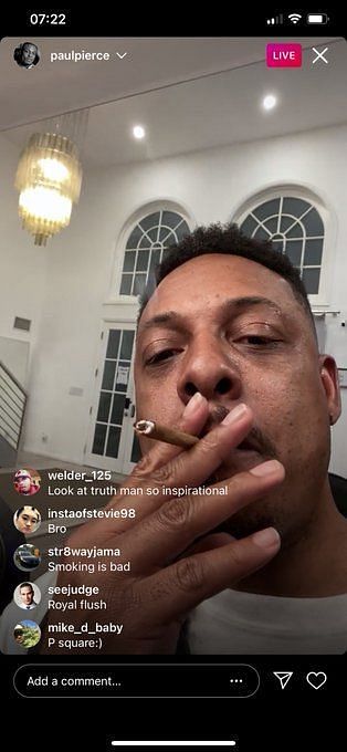 Paul Pierce Fired from ESPN for Wild Instagram Party - IG Live