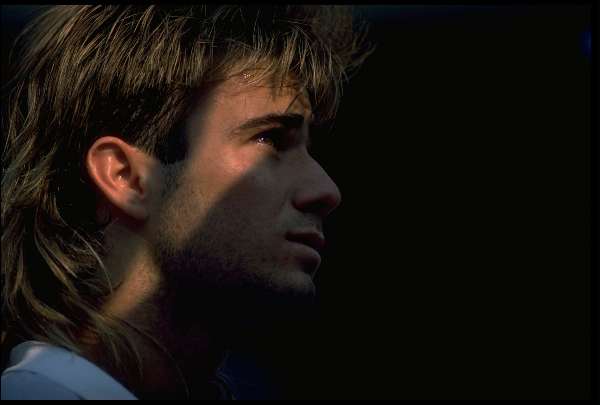 Andre Agassi in the US Open 1988