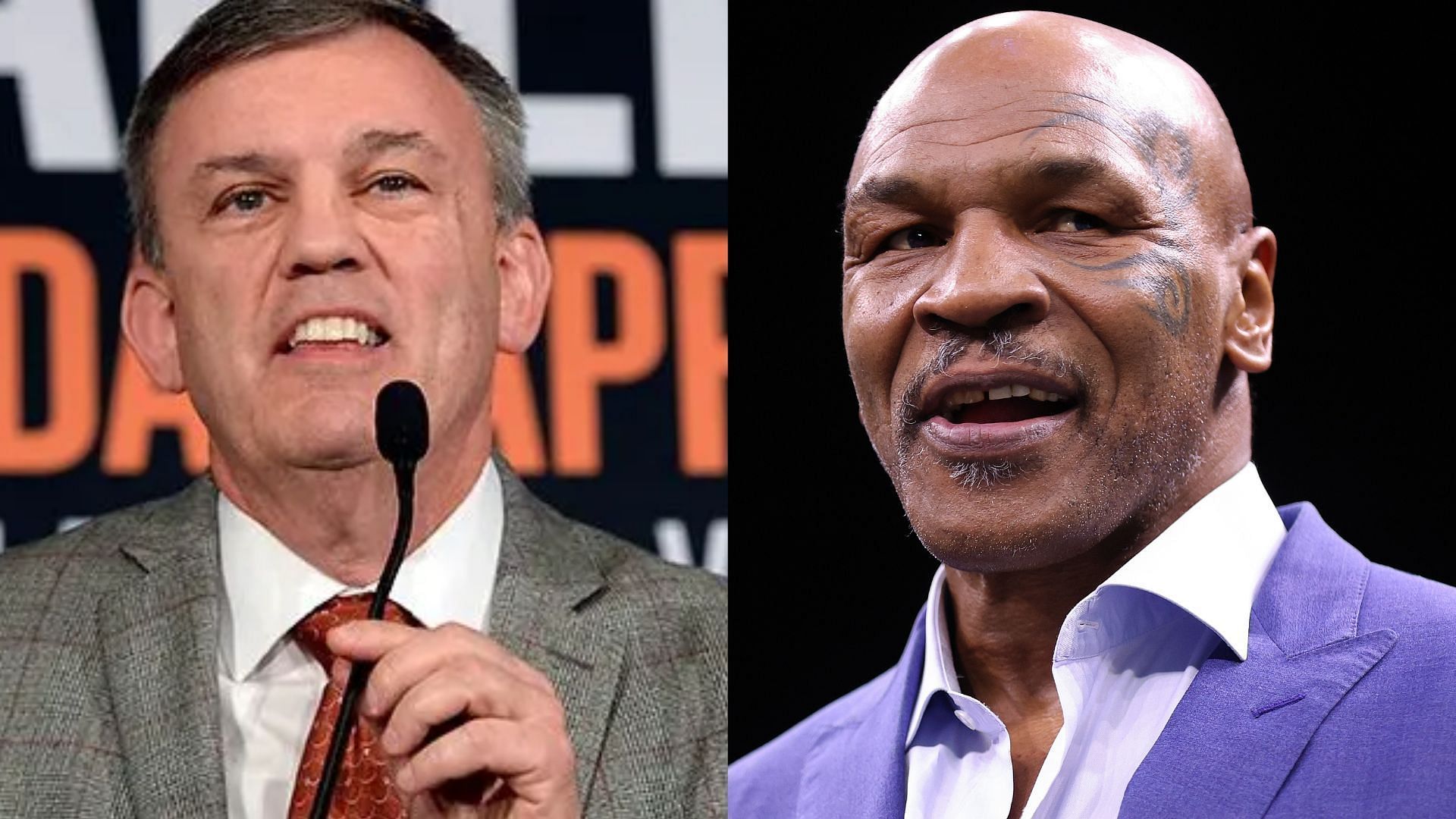 Teddy Atlas (left), Mike Tyson (right)