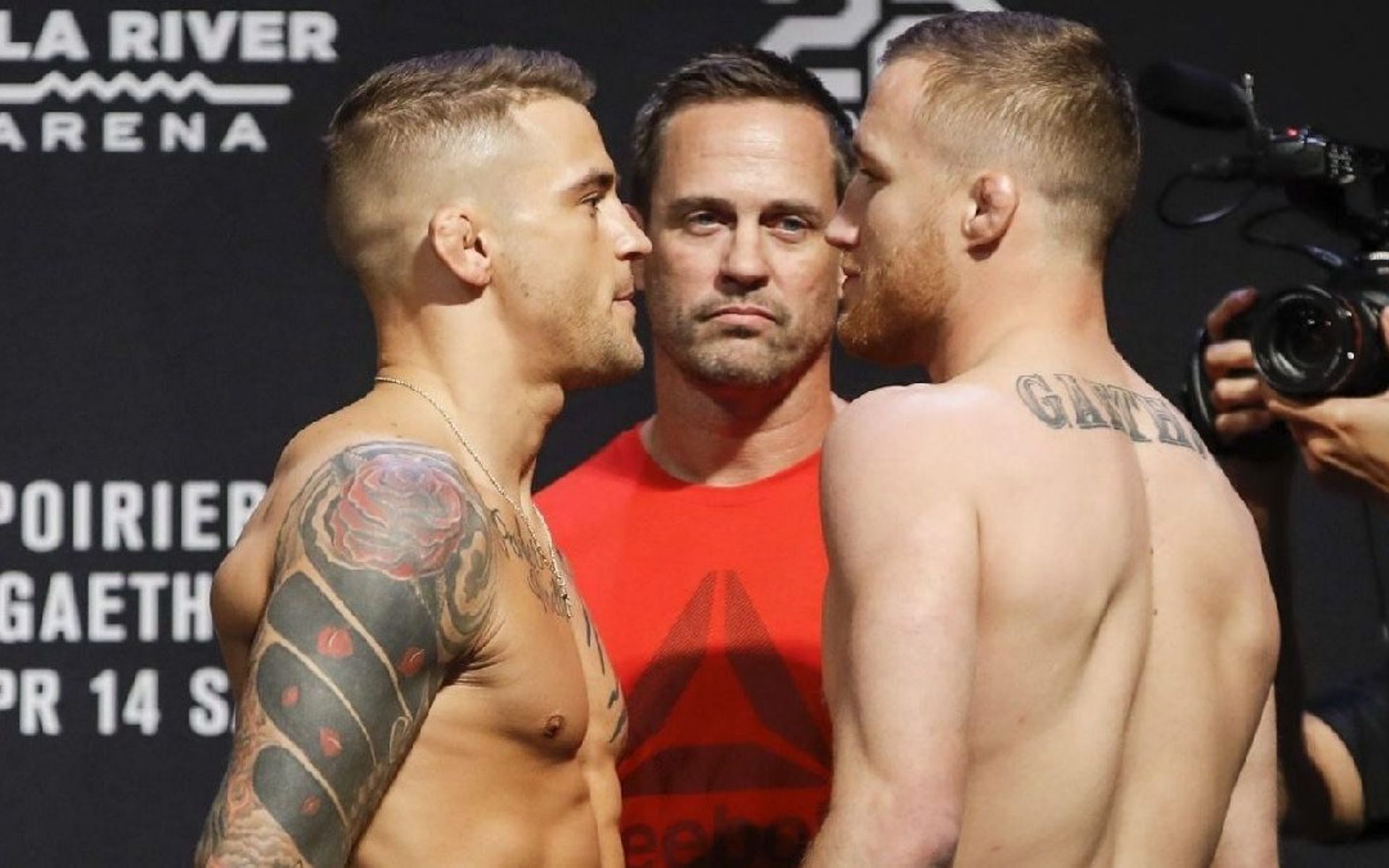 Dustin Poirier vs Justin Gaethje. [via Getty Images]