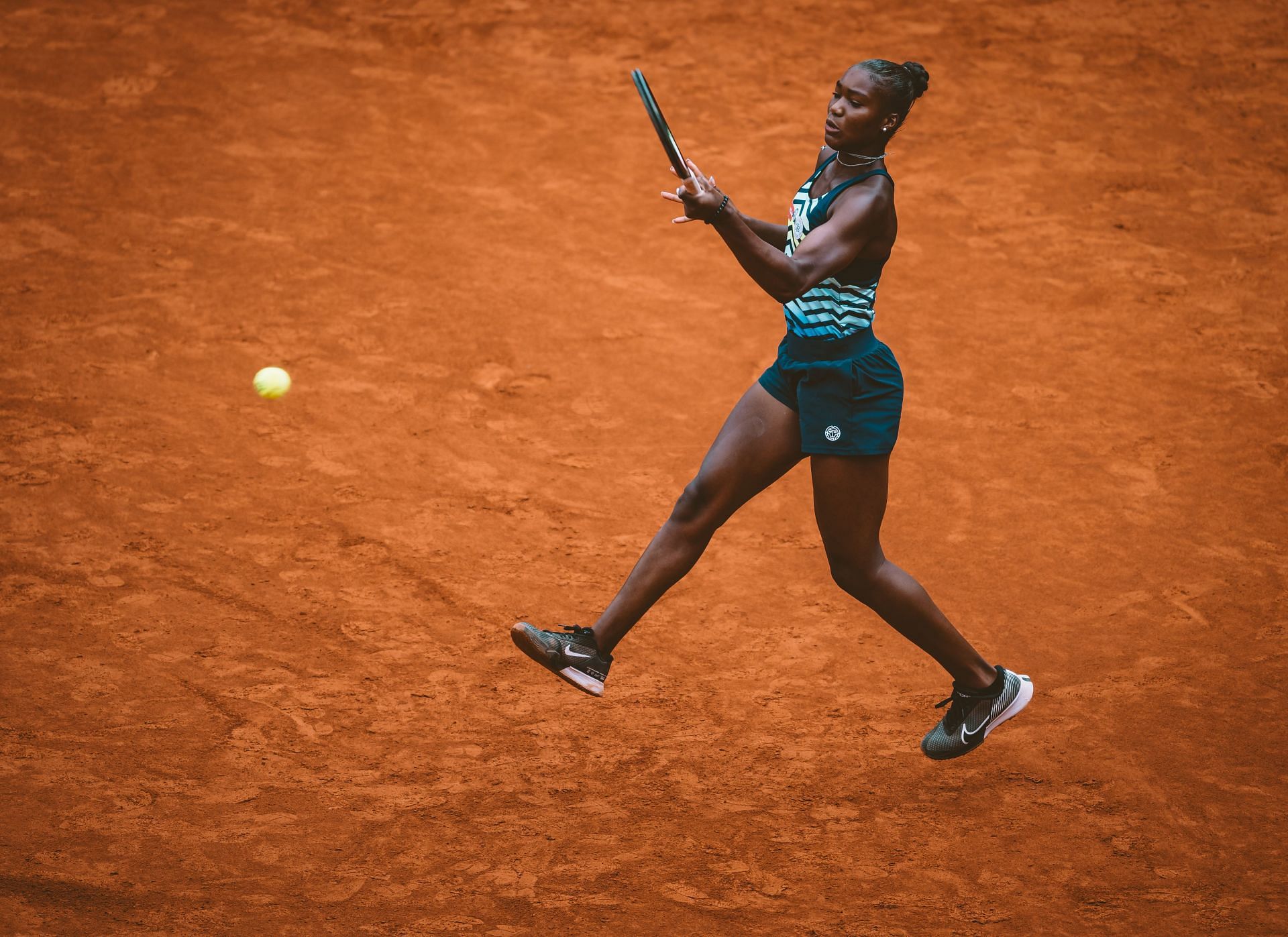 Noma Noha Akugue in action at the Hamburg European Open