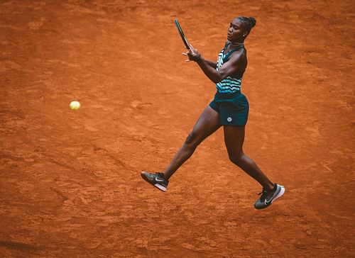 Noma Noha Akugue in action at the Hamburg European Open