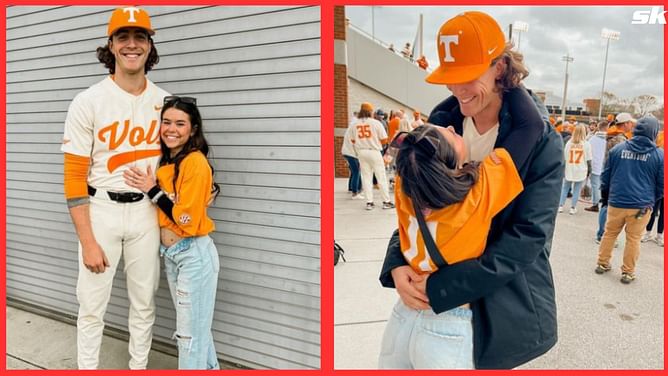 In Photo: Chase Dollander's girlfriend Caroline Simpson excited for his appearance in MLB Draft, shares best wishes for Tennessee standout