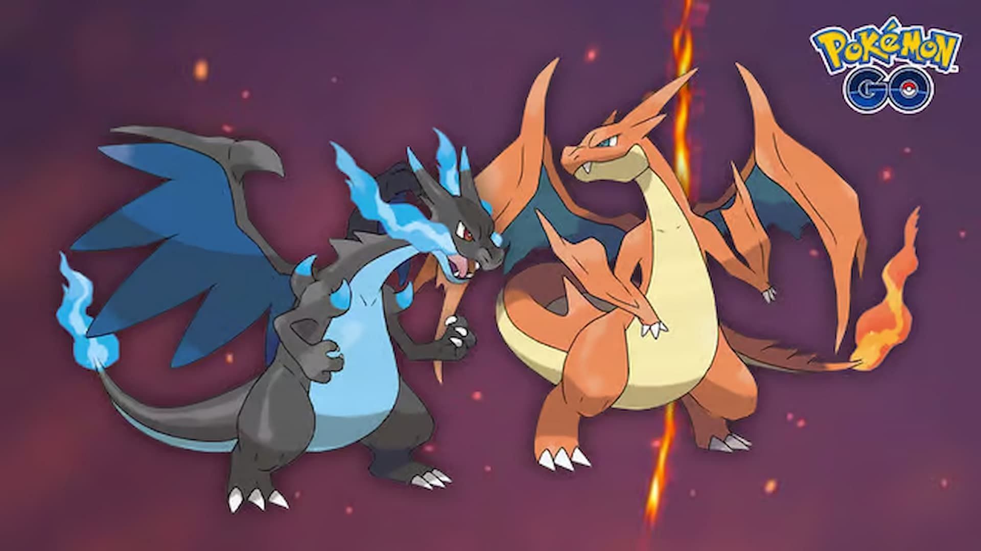 Mega Charizard X and Mega Charizard Y - The Flame Pokemon (Image via Niantic)