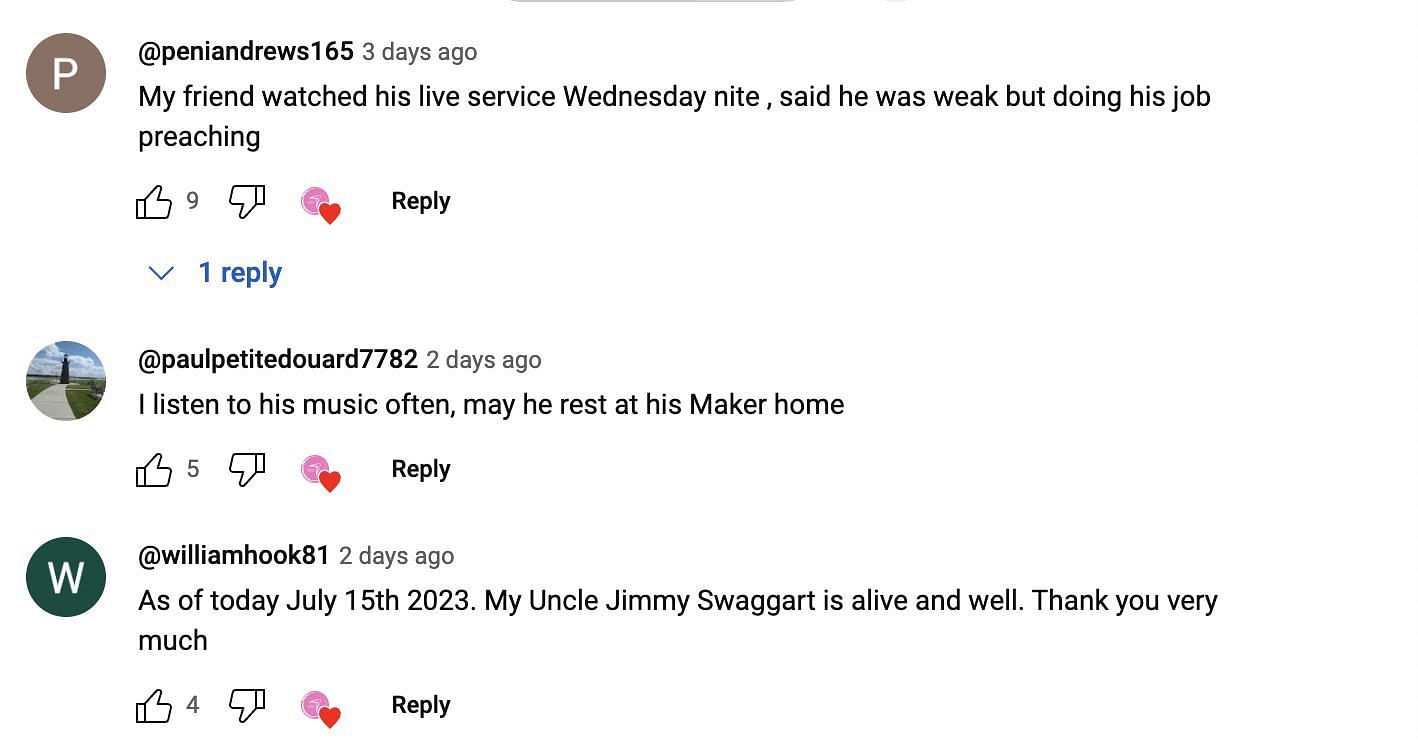 Social media users reacted to the fake news of Jimmy&#039;s passing away: Reactions explored. (Image via YouTube)