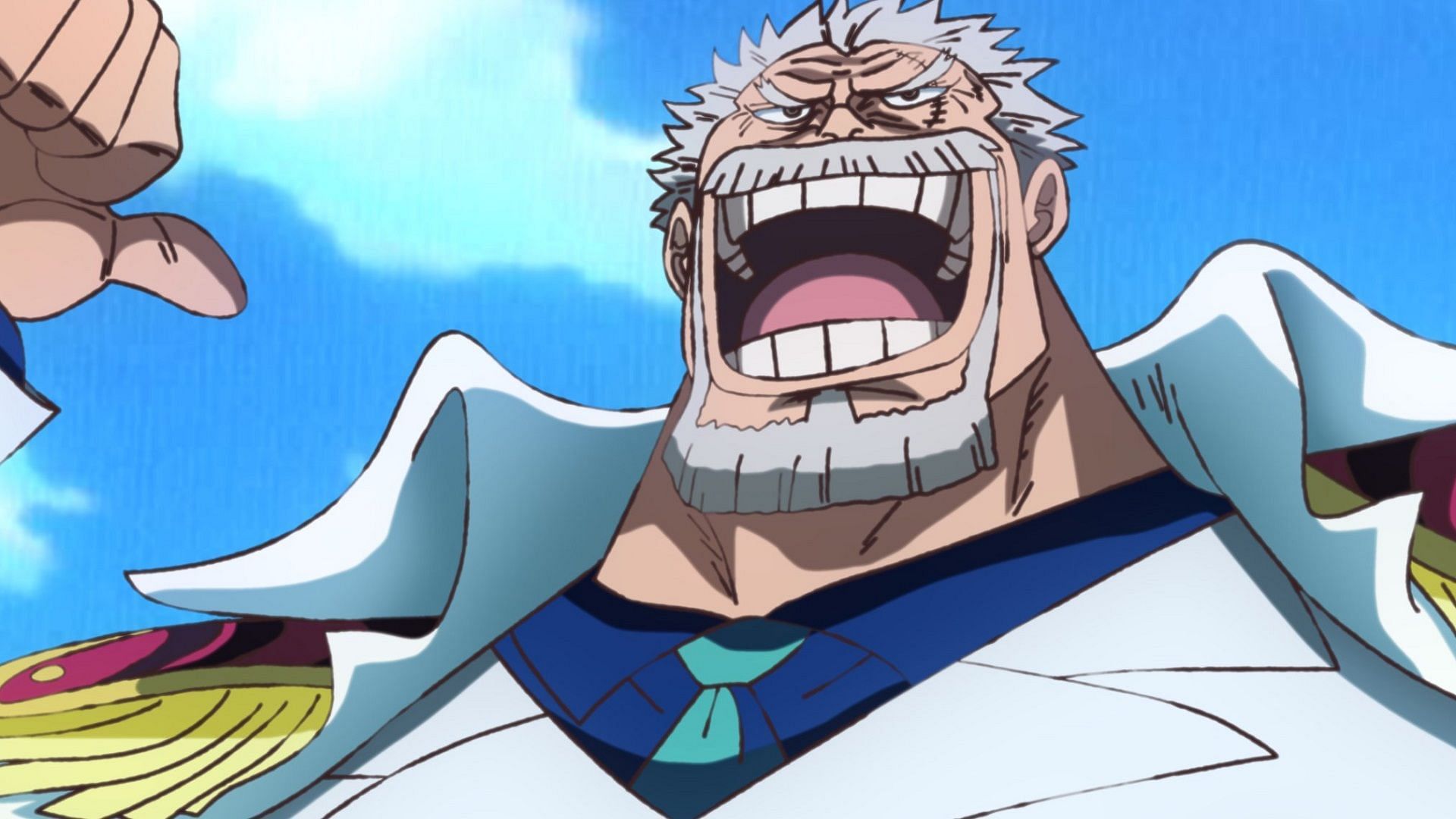 The situation is not easy, but Garp must hang on (Image via Toei Animation, One Piece)
