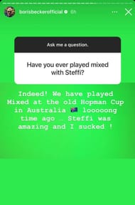 Screengrab from Boris Becker's Instagram