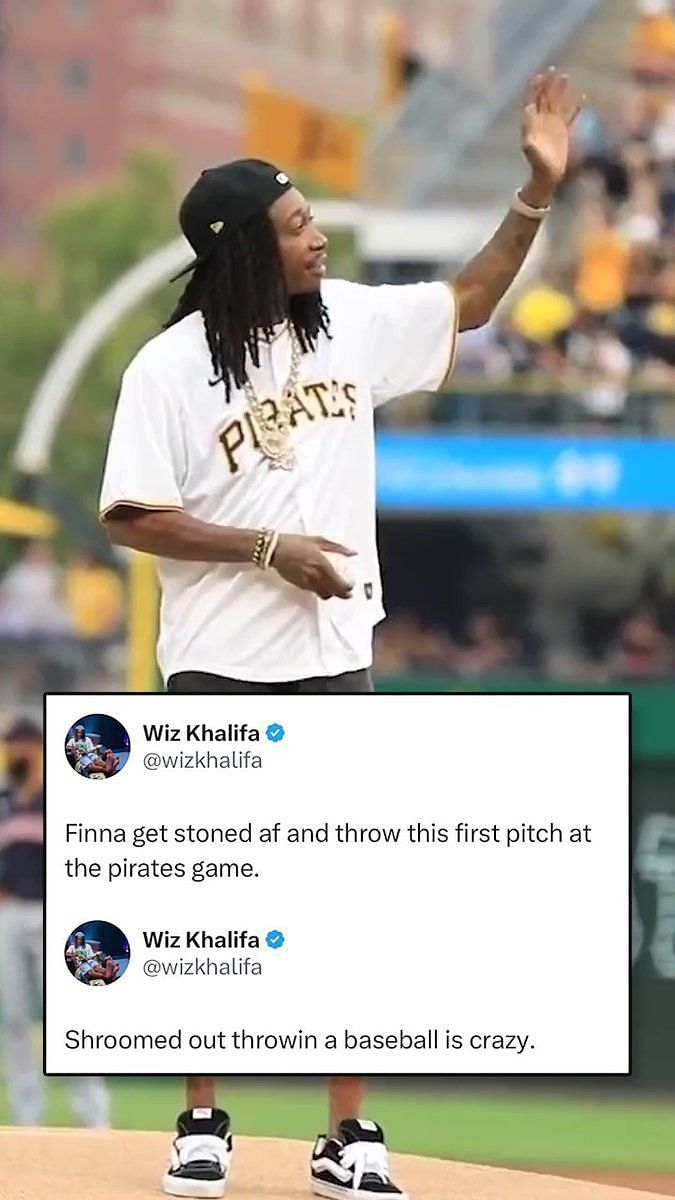 Wiz Khalifa 'Shroomed Out' Before First Pitch at Pirates Game