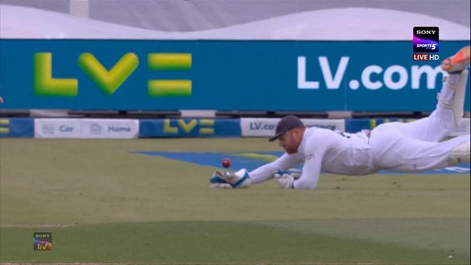[WATCH] Jonny Bairstow drops a sitter to give Travis Head a life in 3rd Ashes 2023 Test