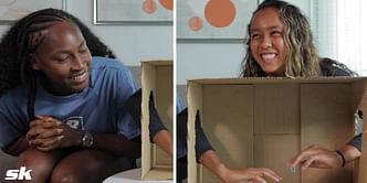 Watch: Coco Gauff and Leylah Fernandez in stitches as they play a friendly game of 'What's in the box'