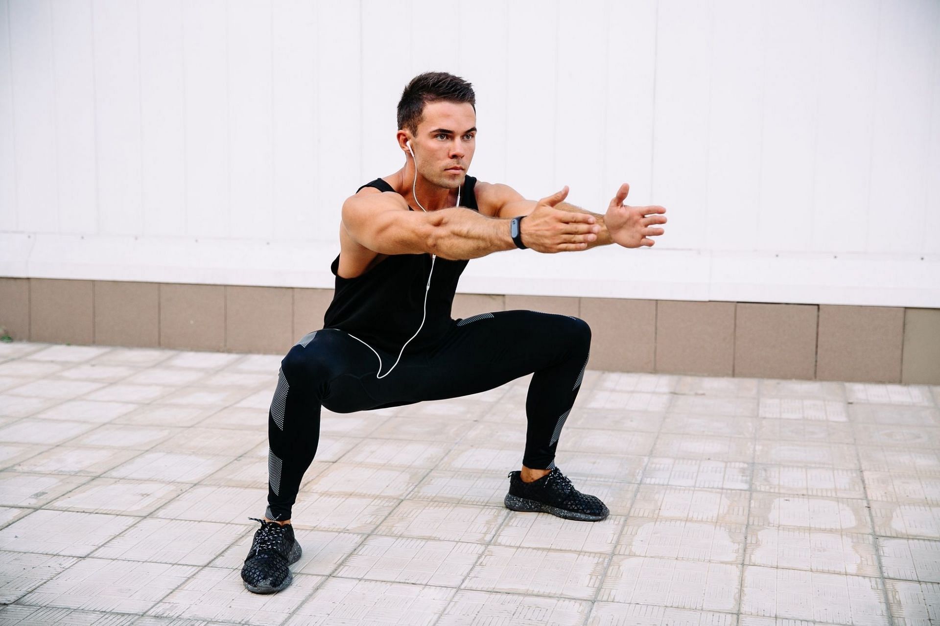 Squatted Groin Stretch. (Image via Freepik)