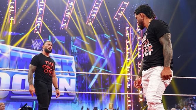 WWE SmackDown में Roman Reigns और Jey Uso के बीच छिड़ी जुबानी जंग, SummerSlam 2023 से पहले एक-दूसरे पर लगाए गंभीर आरोप