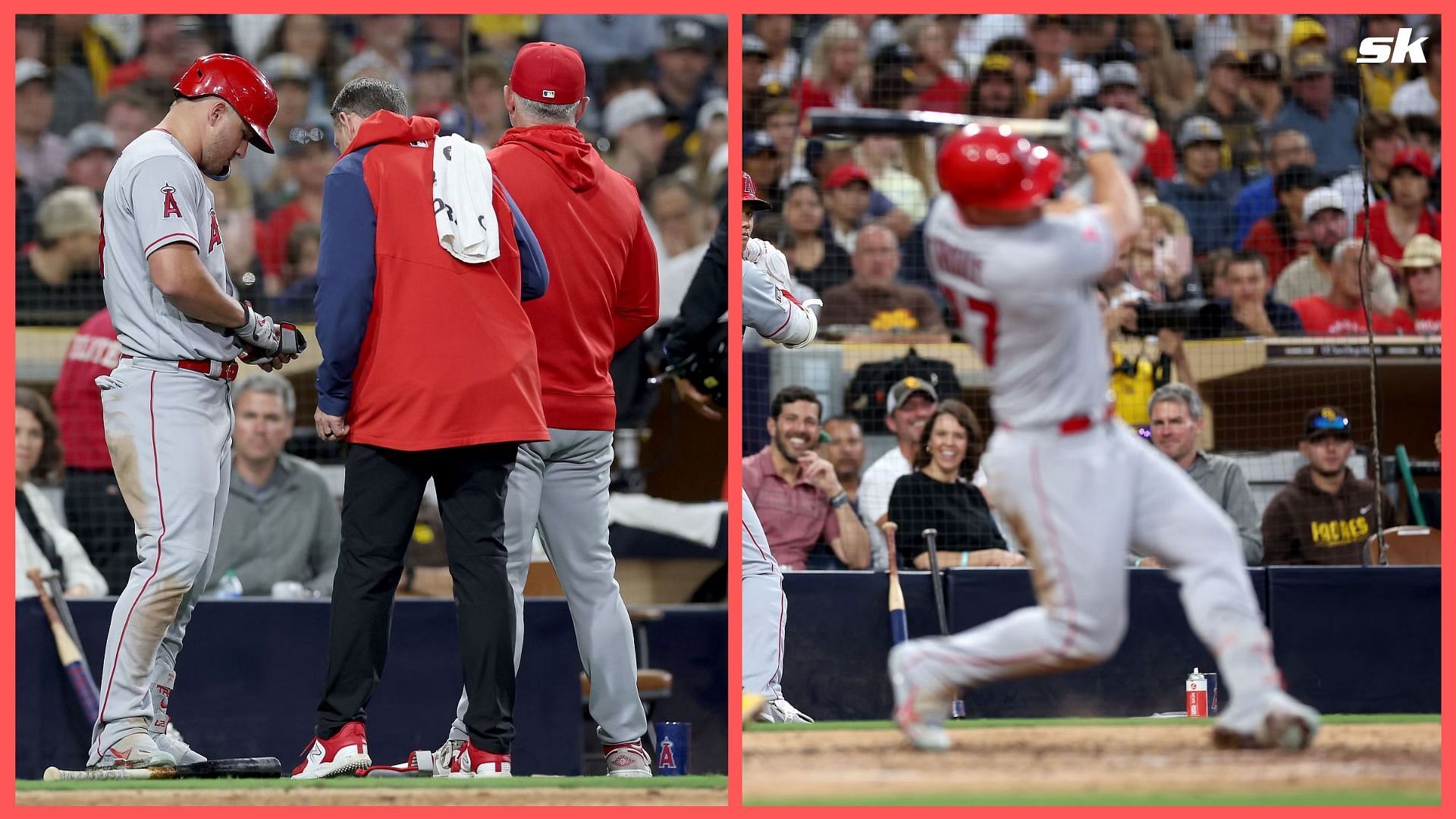 What Happened To Mike Trout? Angels Star Exits Game Vs Padres Early